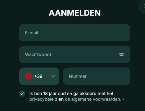 Registratie BetNjet